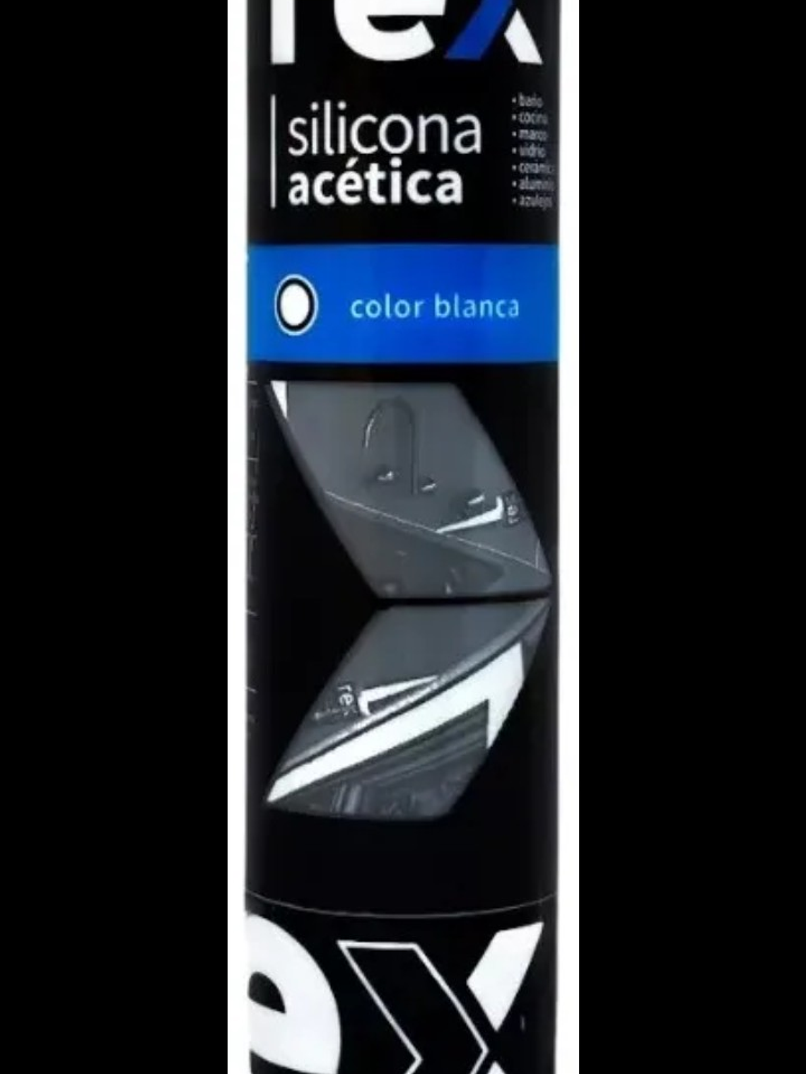 Silicona Acética Rex 300 ml Blanca 1