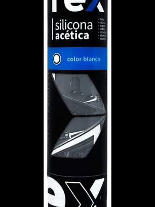 Silicona Acética Rex 300 ml Blanca
