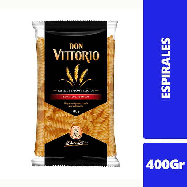 Fideos Don Vittorio Espirales 400g 