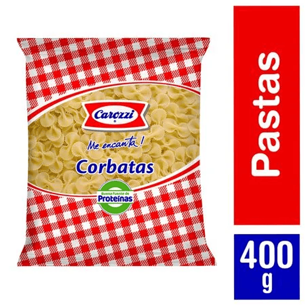 Pasta Carozzi Corbata N°80 400 g