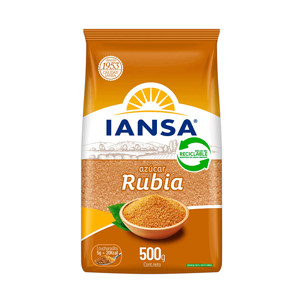 Azúcar Rubia Iansa 500 g 