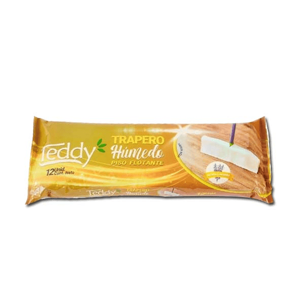 Trapero Húmedo para Piso Flotante Aroma Lavanda Teddy x 12 unidades