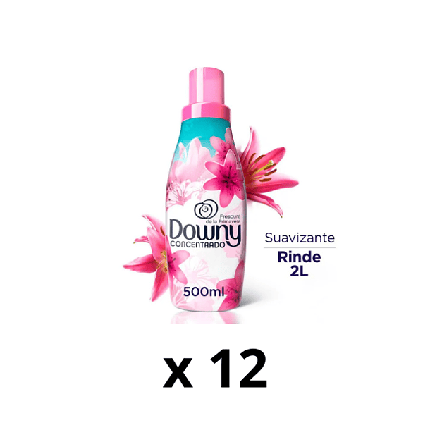 Suavizante Downy Frescura Primavera 500 ml Pack X 12 unidades