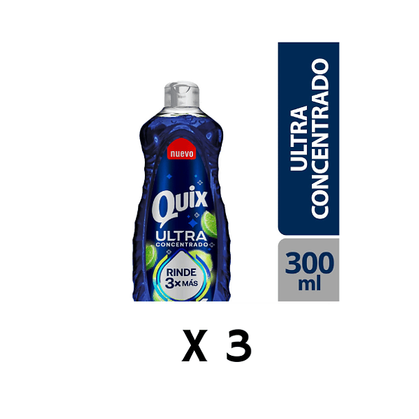 Quix Ultra Concentrado 300 ml Pack X 3 unidades