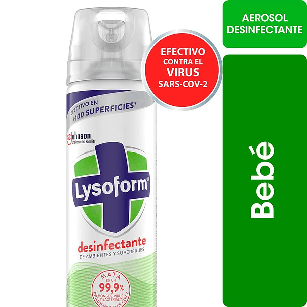 Desinfectante Lysoform Bebé Aerosol 360 ml