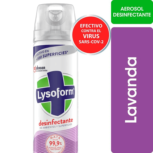 Desinfectante Lysoform Lavanda Aerosol 360 ml