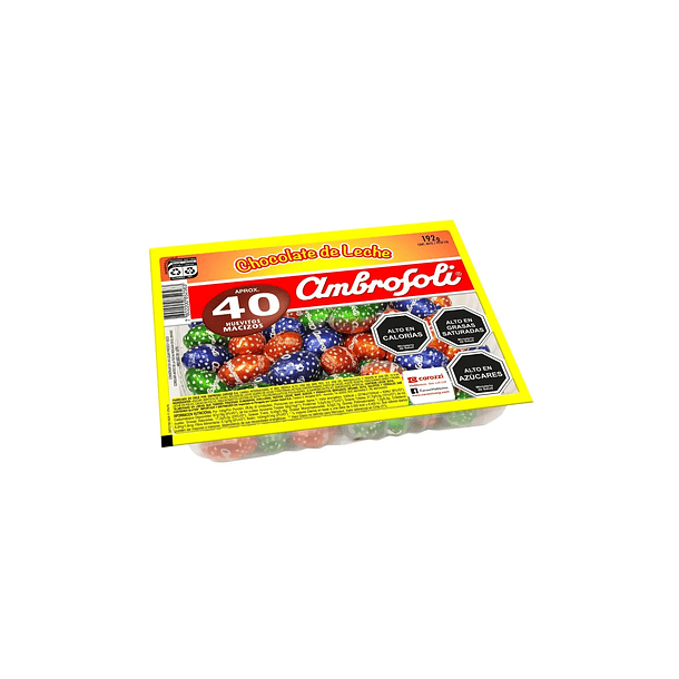 Huevitos de chocolate Ambrosoli X 40