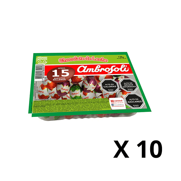 Huevitos Ambrosoli X 15 unidades (PACK X 10)