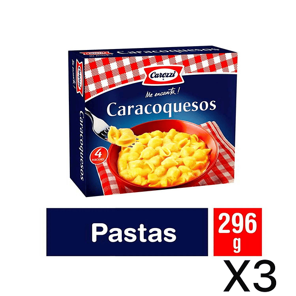 Caracoquesos Carozzi 296g (PACK X 3)