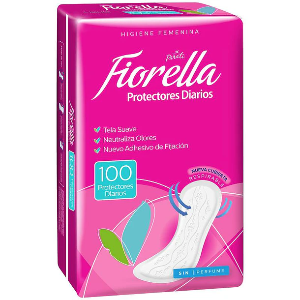 Protectores Diarios Fiorella 100 Unidades 