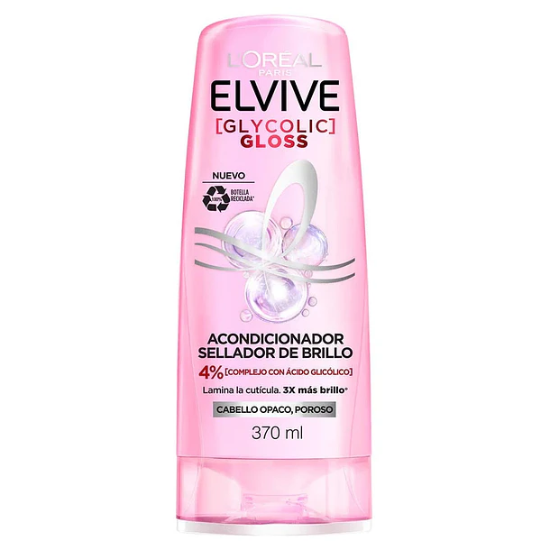 Acondicionador Elvive Glycolic Gloss 370 ml 