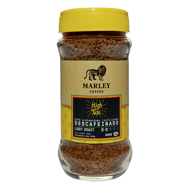Café Liofilizado Descafeinado High Tide 100g Marley Coffee 