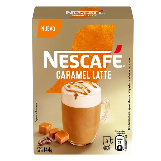 Café Caramel Latte Nescafé 8 Unidades 