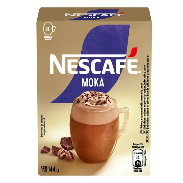 Café Moka Nescafé 8 Unidades 