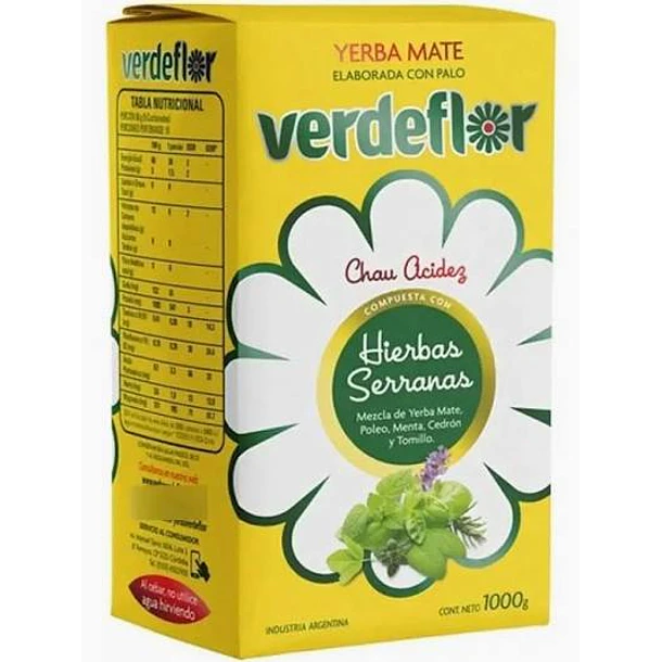 Yerba Mate Verdeflor Hierbas Serranas 500g 2490