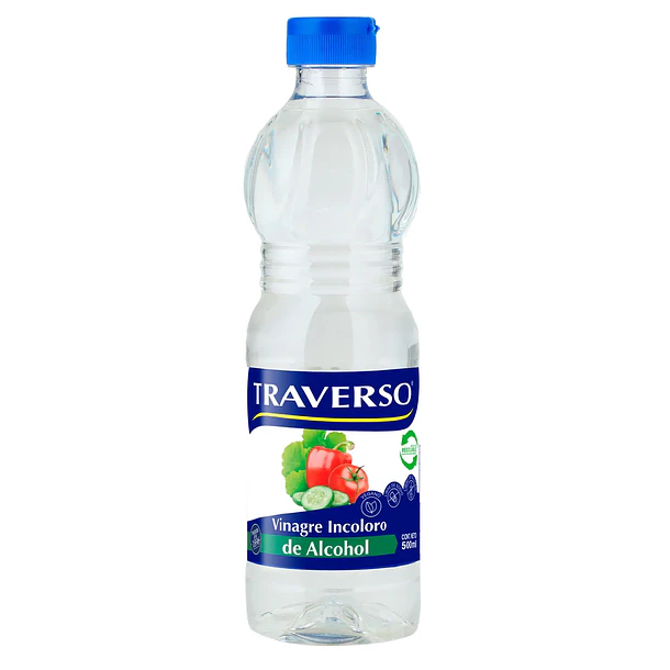 Vinagre de Alcohol Incoloro 500ml traverso 
