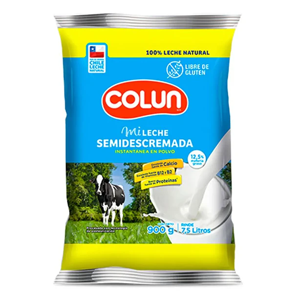  Leche en Polvo Colun Semidescremada 900 Gr 