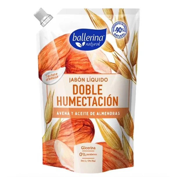 Jabón Líquido Ballerina Avena y Almendras 750 ml