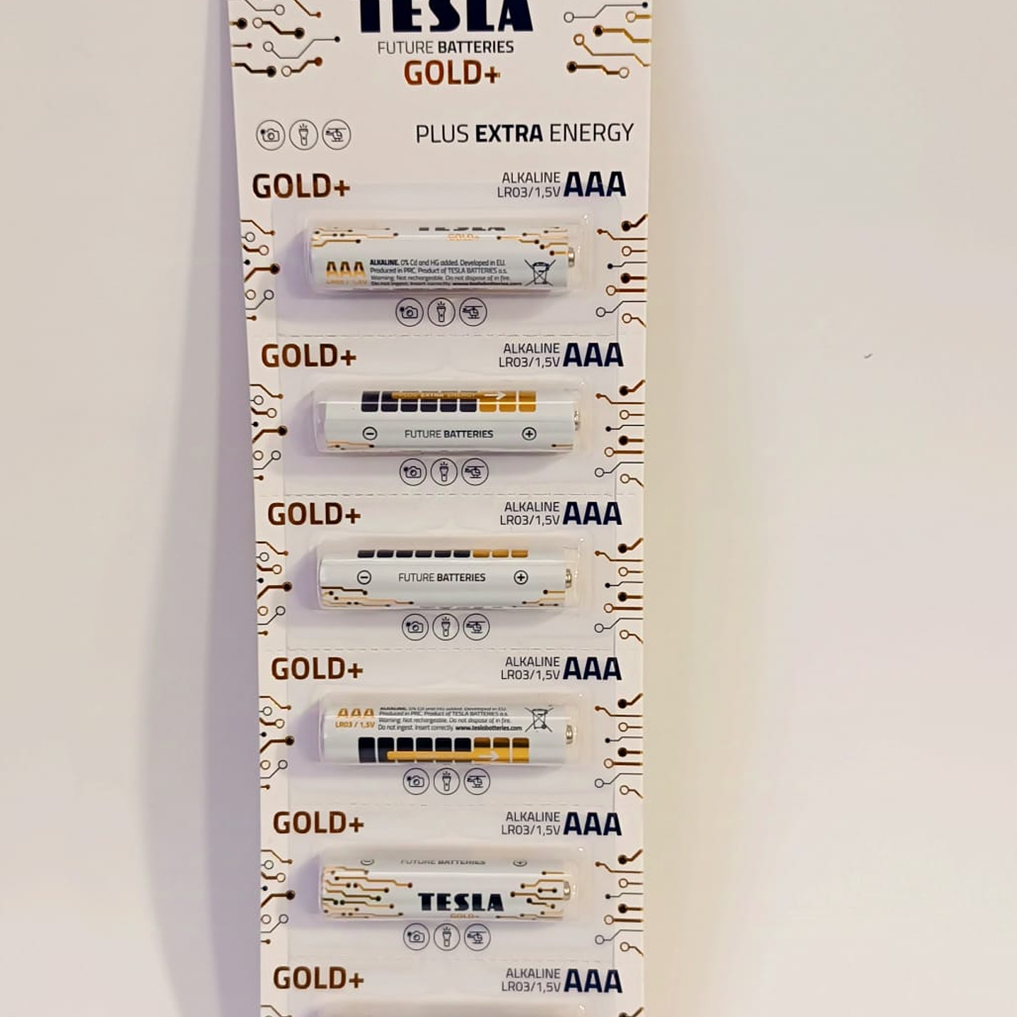 Pila  tesla   gold +  aaa    blister 6 un (cj 12 blister)