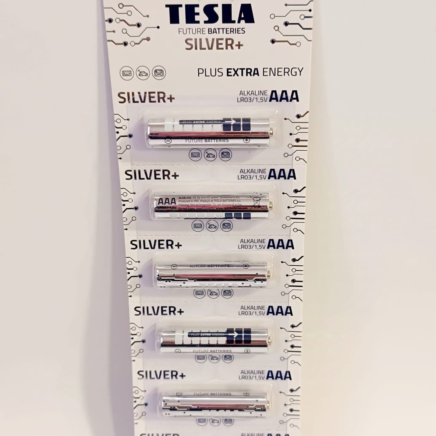Pila  tesla  silver  aaa  blister 6 un (cj 12 blister)
