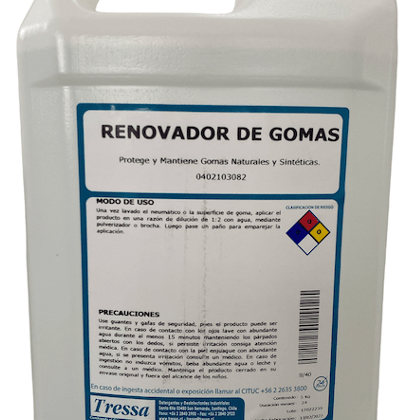 Renovador de gomas  sa 5 kg tressa