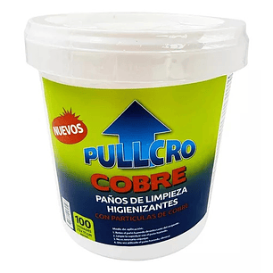 Toalla igenizante pullcro con cobre   100 un   11x23 cm