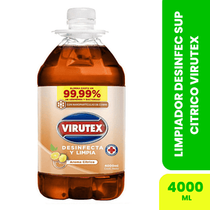 Limpia piso desinfec.  citrico virutex 4000 cc