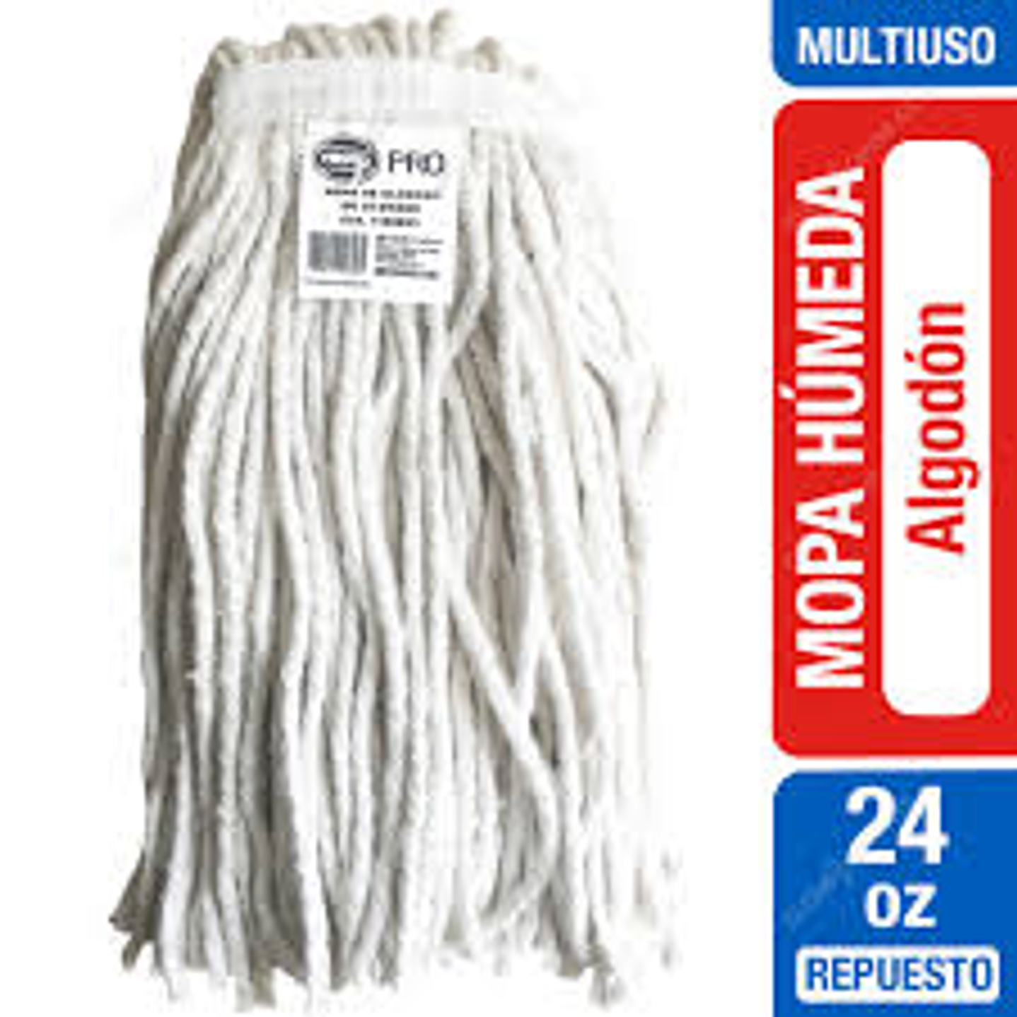 Rpto mopa humeda algodon 24 oz virutex pro (cj 12 un)