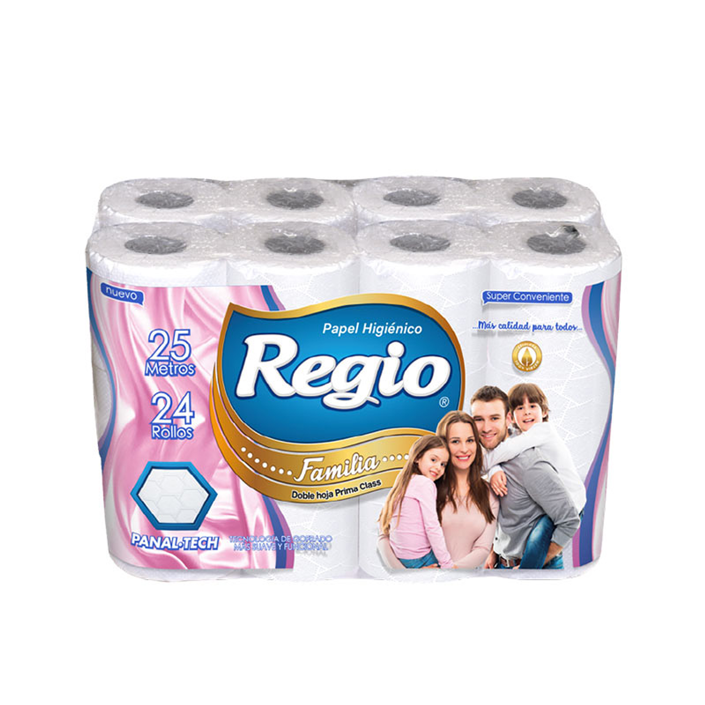 Higienico regio familia d/h pack  24x25 mts (bolson 2x24)