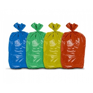 Bolsa plastica verde de 110x120  de 80 micrones    pq. 10 un
