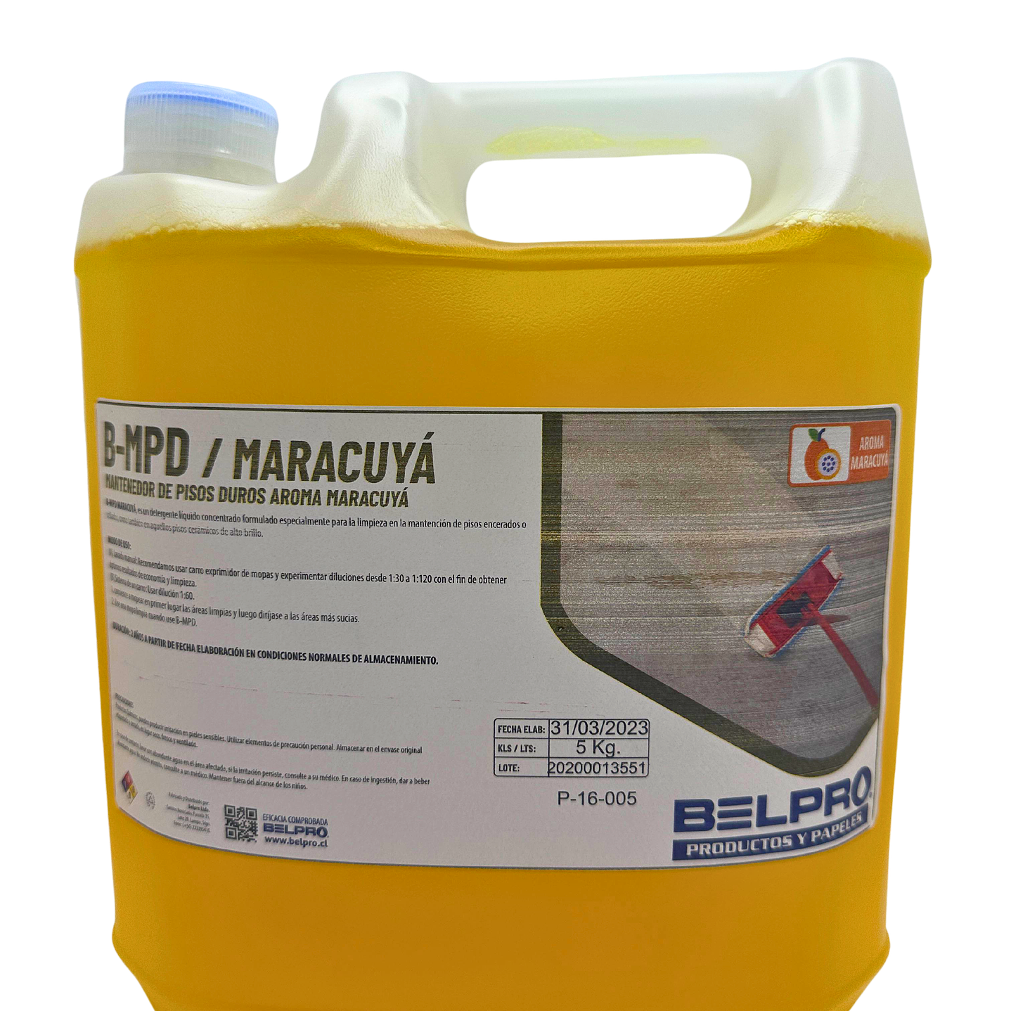 Mpd mantenedor de piso maracuya 5 lt belpro