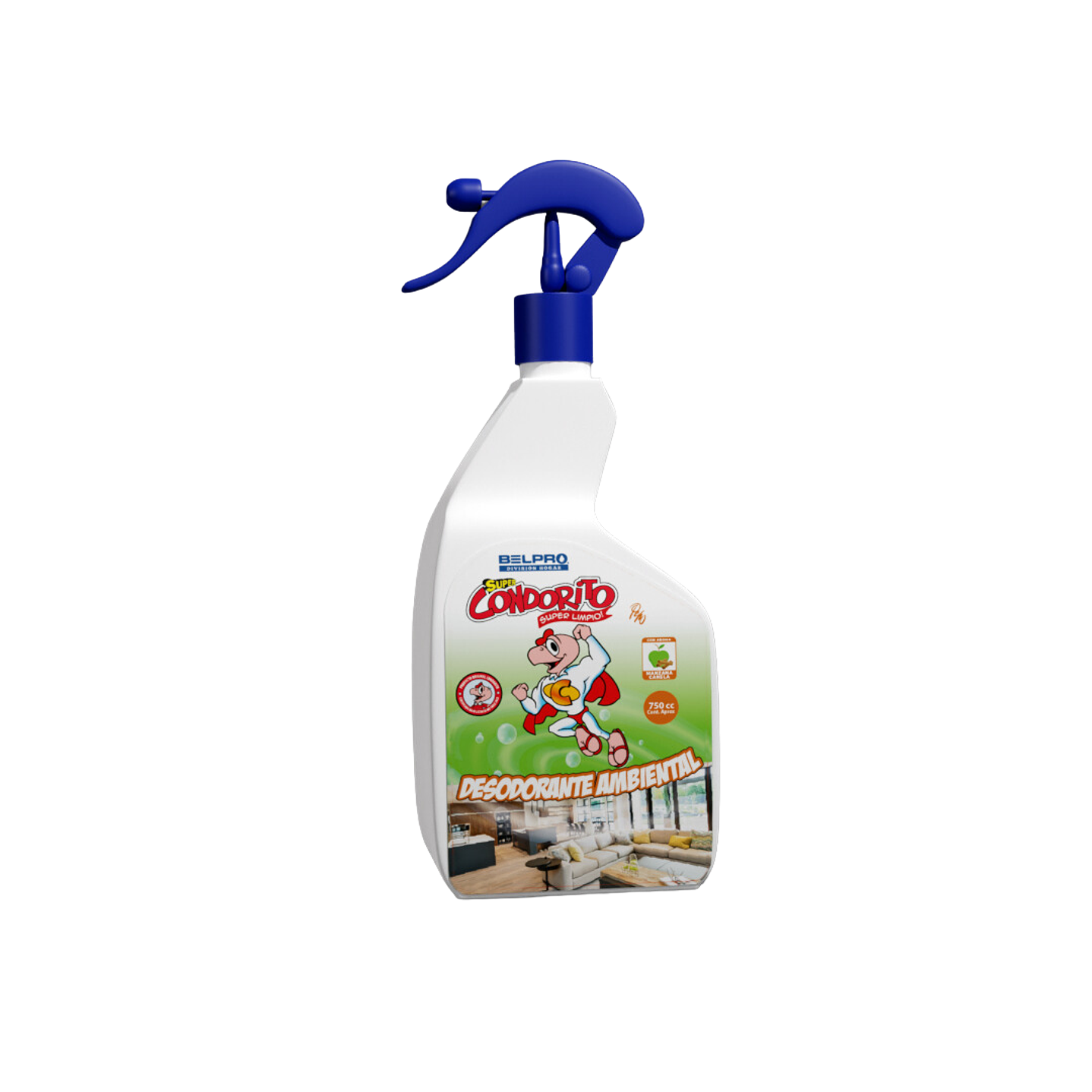 Desodorante manzana canela - gatillo  s. condorito 750 cc (cj 6 un)