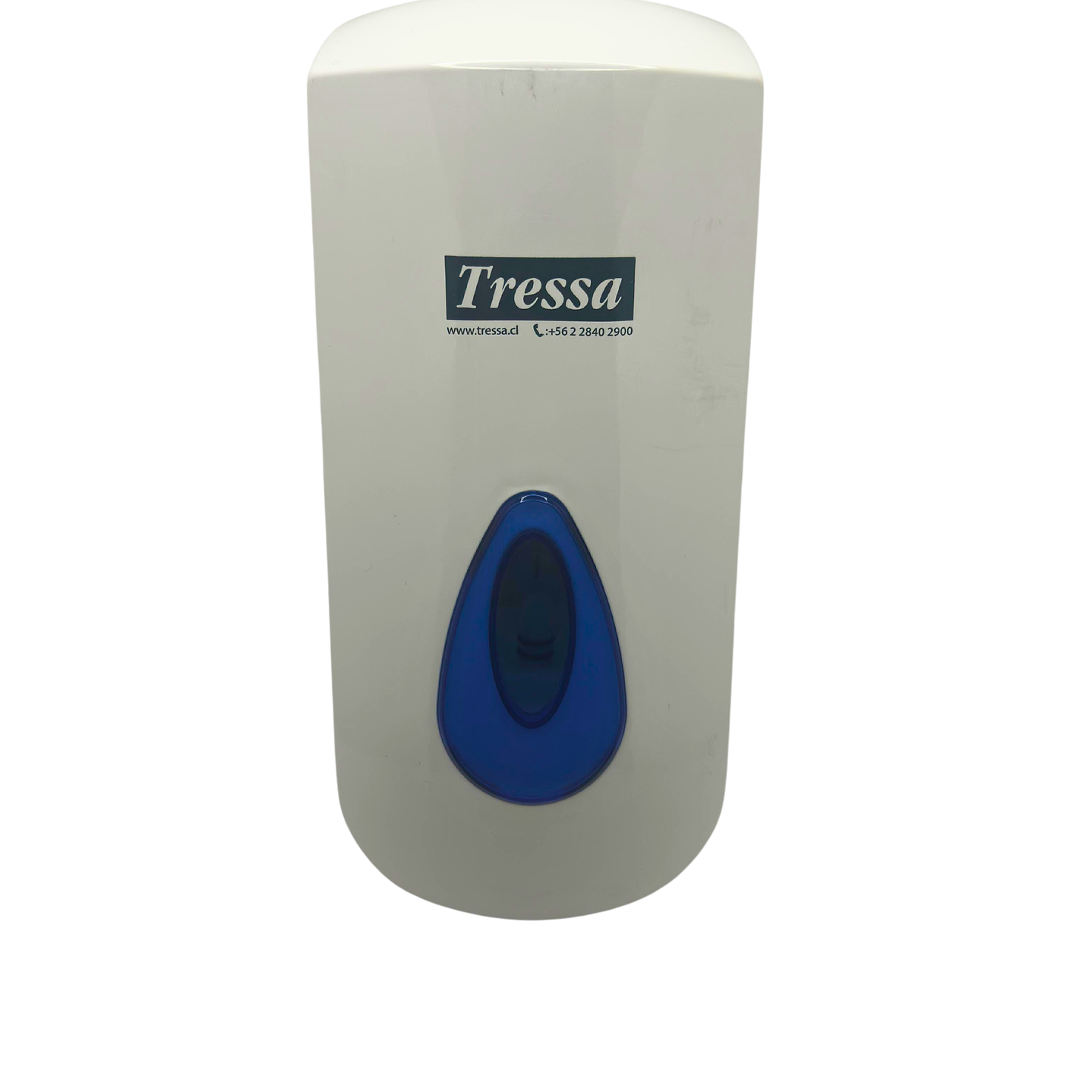 Dispensador de jabon c/ bomba espuma  blanca/azul