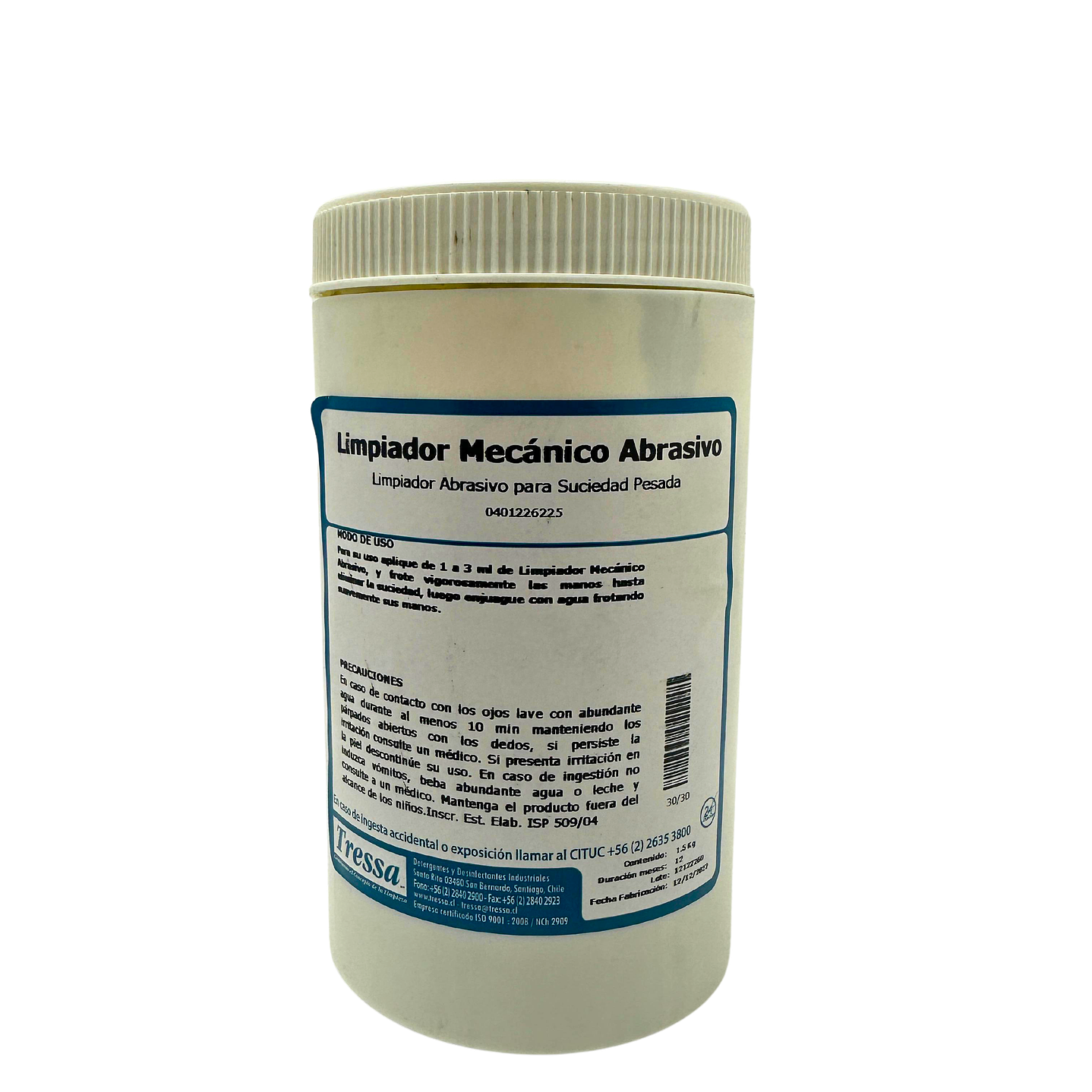 Limpiador mecanico abrasivo p/manos de 1.5 kg tressa