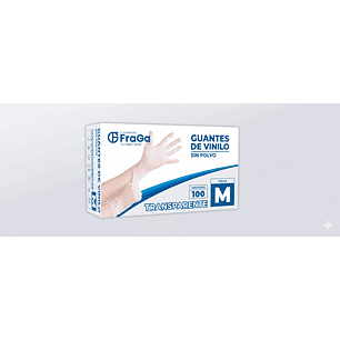 Guante vinilo blanco t/s (cj 100 un)