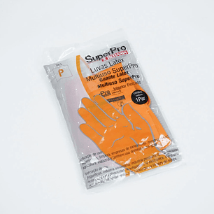 Guante multiuso latex superpro naranjo 