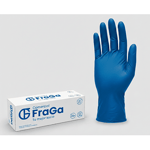 Guante nitrilo azul  talla  