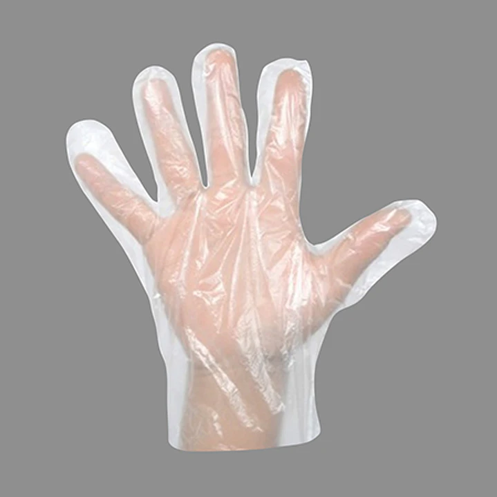 Guante poliestileno en bolsa  pq 100 un ( cj 100 pq) cami