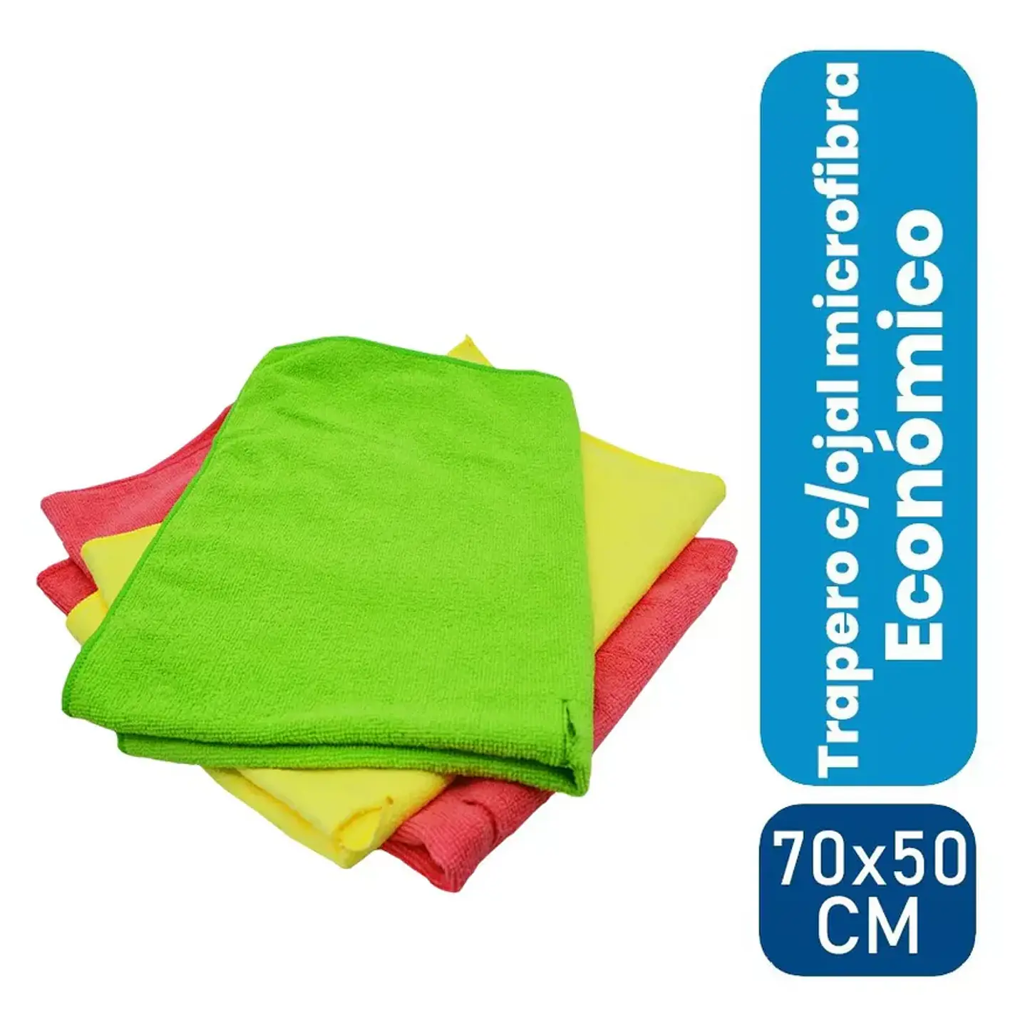 Trapero microfibra c/ojal teddy rojo 50x70