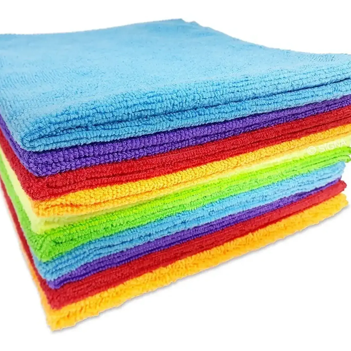 Paño microfibra 38x38 cm color  5 un pack