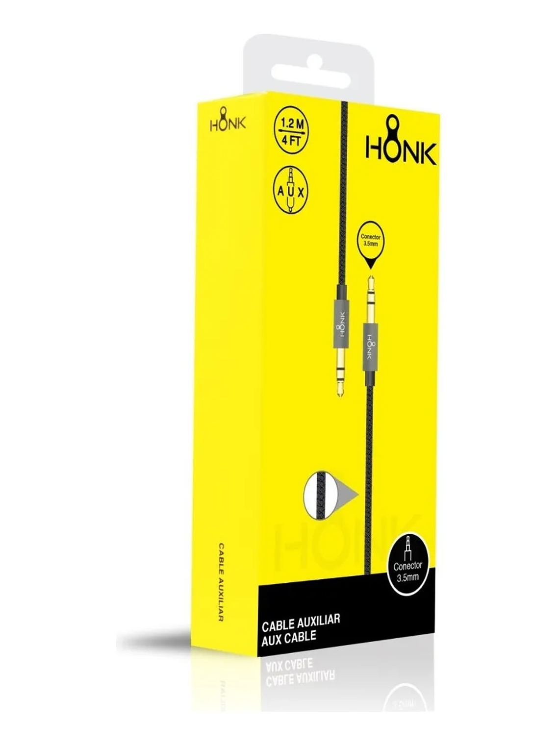 CABLE AUXILIAR HONK 1X1 PLUG 1.2MT 1