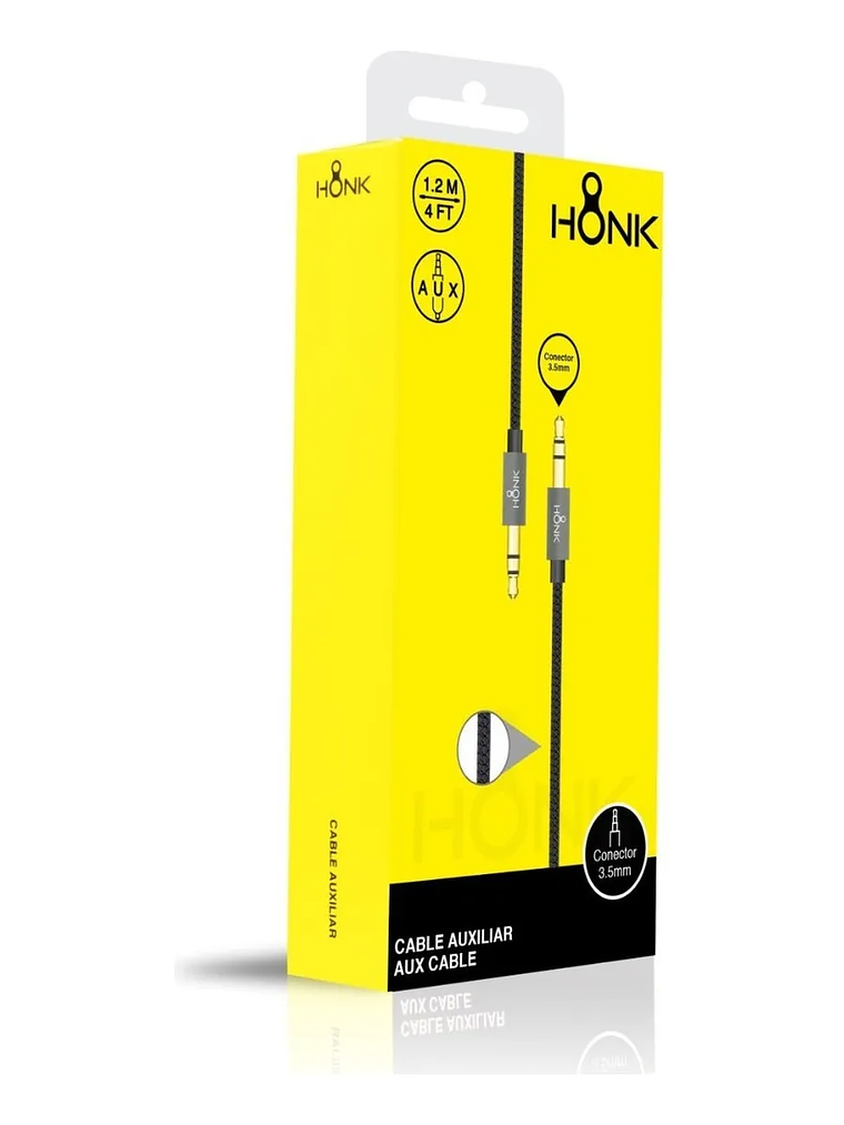 CABLE AUXILIAR HONK 1X1 PLUG 1.2MT 1
