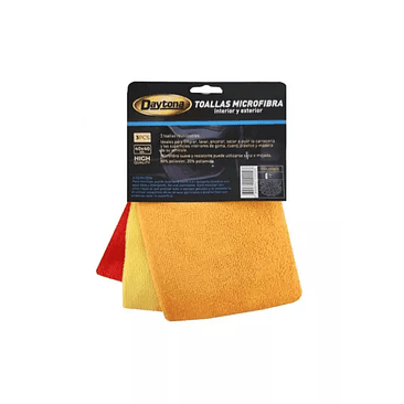 DAYTONA TOALLAS MICROFIBRA 3PCS 1