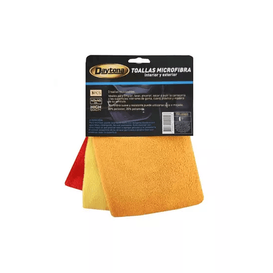 DAYTONA TOALLAS MICROFIBRA 3PCS 1