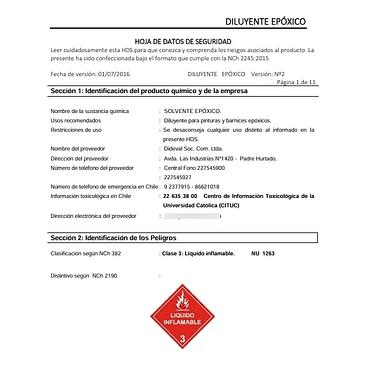 DILUYENTE EPOXICO 1 LT. 2