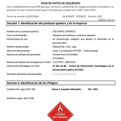 DILUYENTE EPOXICO 1 LT.