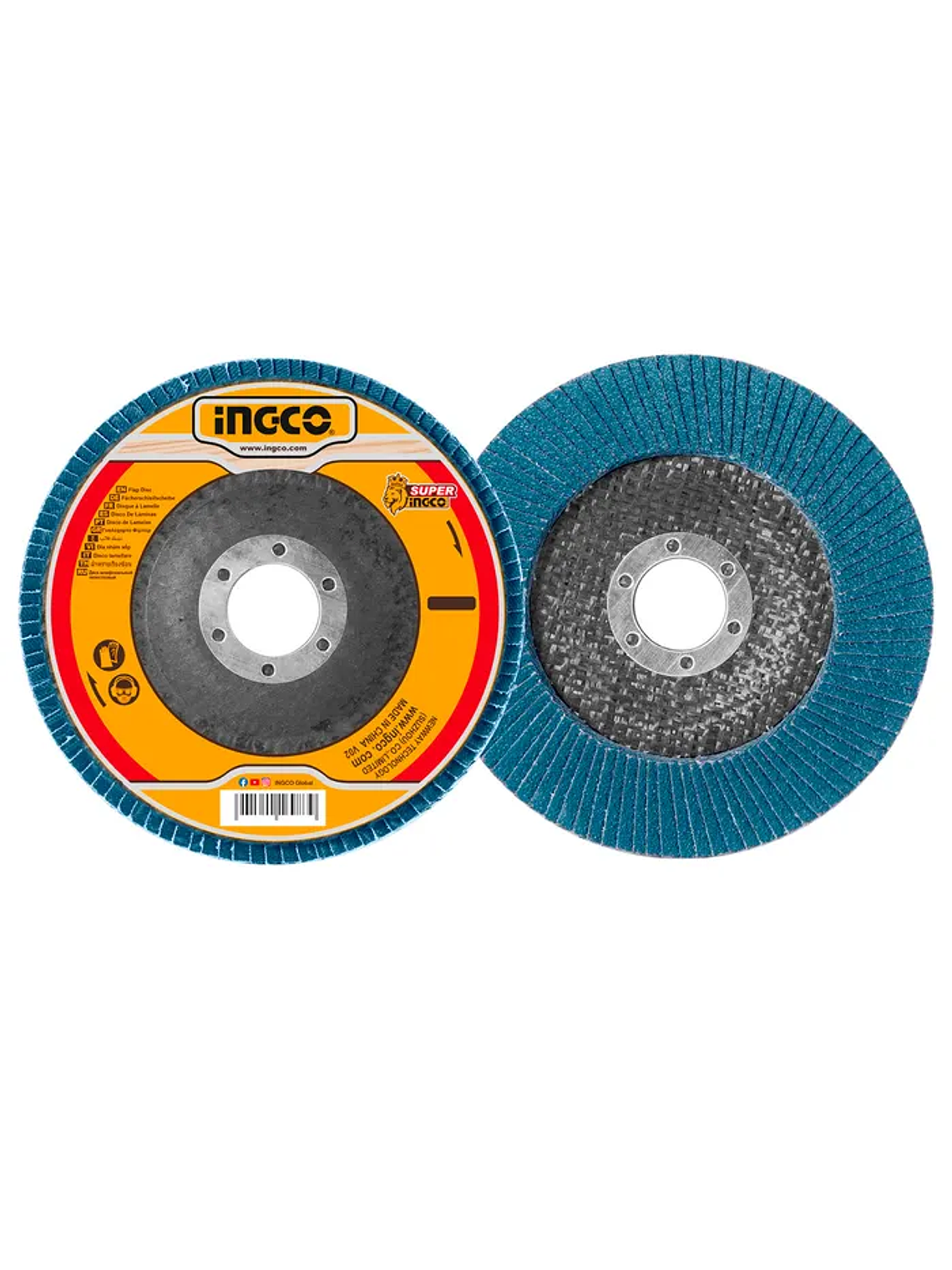 DISCO TRASLAPADO ZIRCONIO INGCO METAL 4.5 P40 1