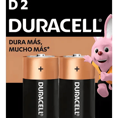 DURACELL PILA GRANDE (D) X2