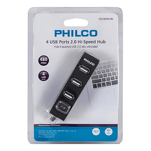 PHILCO HUB 4 PUERTOS 2.0 USB