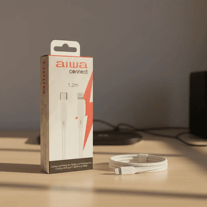 CABLE AIWA TIPO USB C A LIGHTNING 1.2MT